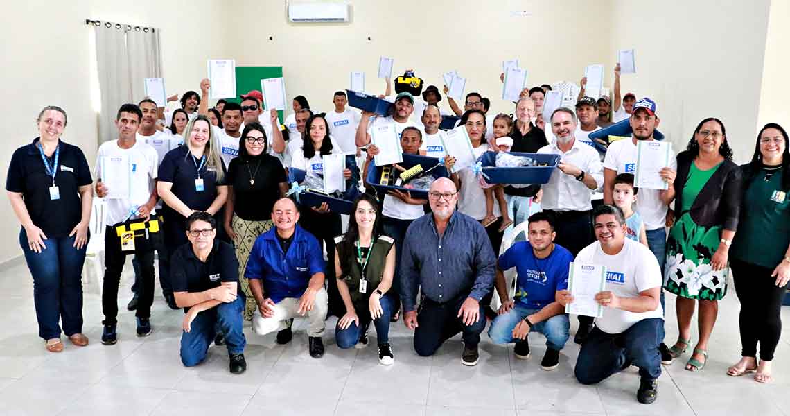 SENAI certifica alunos de cursos profissionalizantes em parceria com a Sehurb